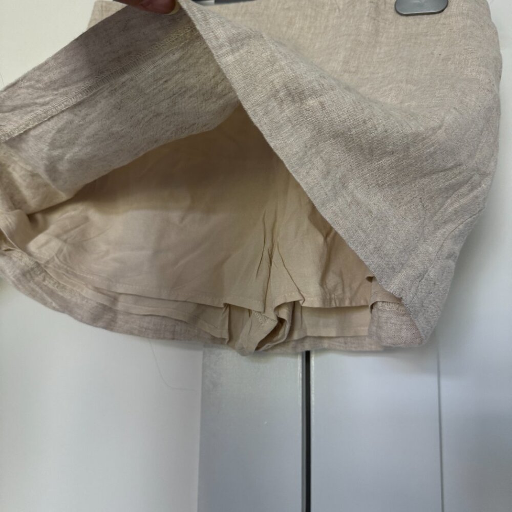 NWT Abercrombie & Fitch Scarlett Linen-Blend Mini Skort - Picture 4 of 5
